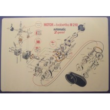 PLAKÁT - MOTOR BABETTA 210 - ( 84 x 60cm )